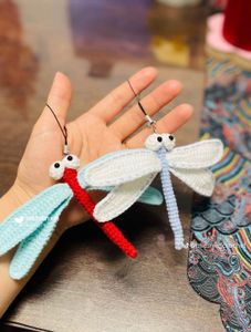 Handmade Crochet Dragonfly Charms