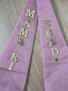 Pink Bow with "Mamaki Shadi"