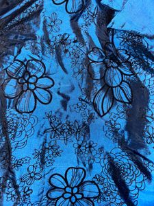 Stunning Blue Floral Party Dress