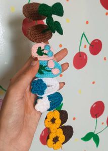 Handmade Crocheted Hair Clips Set
