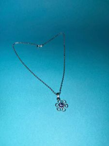 Floral Pendant Necklace with Earrings
