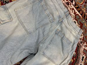 Light Wash Cargo Jeans