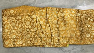 hurry up..!Mustard heavy neck banarsi suit