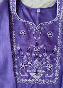 Elegant Purple Embroidered Kurta Set