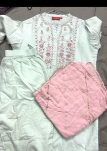 Pink Floral Print Kurti