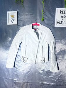 Closed classic  white leather  Jacket