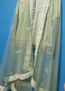 Mirror Embroidery Lehanga Choli With Dubatta