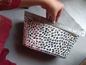 Beautiful Indoor Flower Vase (Mirror Work)