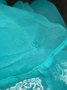 Elegant Chikankari Kurta (slight defect as shown)