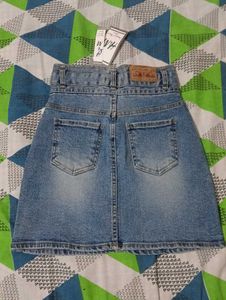 H&amp;M Blue Denim Skirt