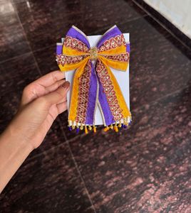 Embellished Festive Hair Bow
