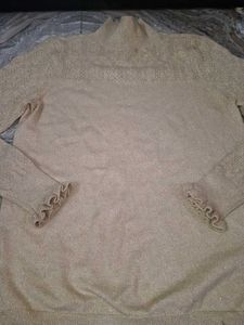 golden woolen top