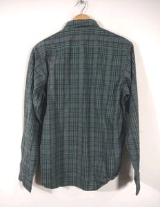 ColorPlus Olive Green Slim Fit Button Down Shirt(Mens