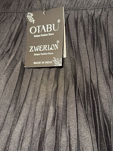 Black Pleated Midi Skirt