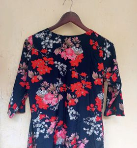 Floral Navy Blue Dress (Women)