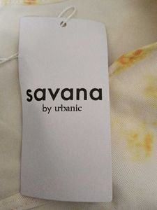 savana gathered top butter yellow