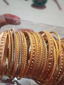 Traditional Gold Bangles Set