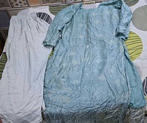 Light Blue Kurta Set with Pants