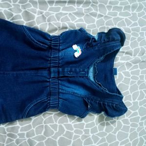 Cute Denim Jumpsuit With T-shirt