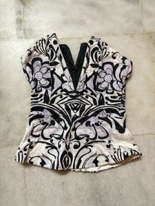 Stylish V-Neck Corset Top