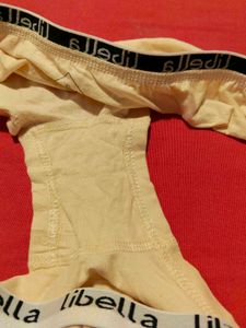 Cotton Boyshort Underwear – Light Yellow, XL