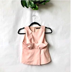 Zara Trafaluc Collection Bustier Peplum Top