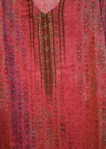 SEMI- WOOLEN PINK KURTA SET WITH DUPATTA