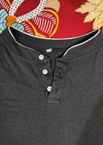 Classic Black Full Sleeve Polo T-Shirt