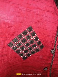 Red Nd Black Beautiful Modi Jacket For 8-10Years