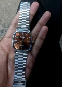 Casio Classic Brown Dial Stainless Steel Watch