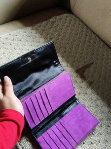 Chic Black Textured Wallet