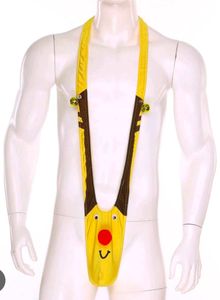 Men's Funny Reindeer man kini Thong bikini