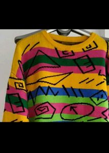 Vintage Patterned korean Sweater