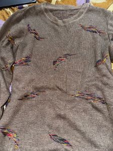 Patterned Long Sleeve Top