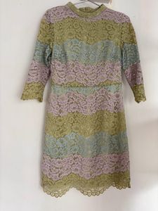 Korean Pastel Lace Dress(S-M)