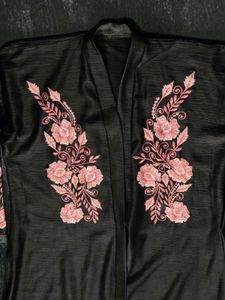 Embroidered Abaya with Hijab