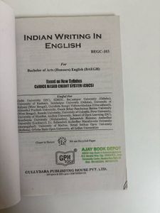 Indian Writing in English