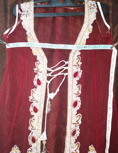 Koti net bridal kasab stone work designer piece