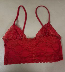 Red Lace Bralette