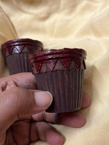 Decorative clay tea cups
