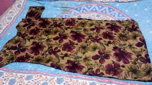 Floral Print Kurta