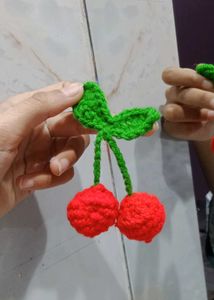 Handmade Crochet Cherry