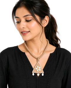 Boho Hemp & Shel Jute Necklace