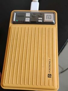Portronics power bank charges 50% 22.5w