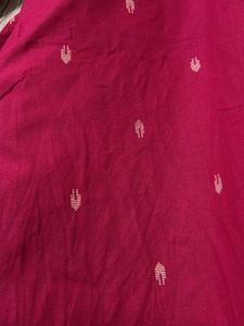 Maroon Kurta with White Motifs