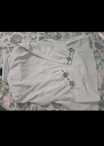 Stylish Grey Collared Blouse