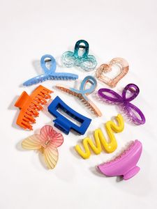 Cute Hair Claw Clips Set (10 Pcs Assorted)