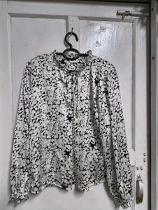 Elegant Print Blouse