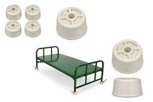 Iron Bed Leg Bush - Protective Floor Guards Pack-4