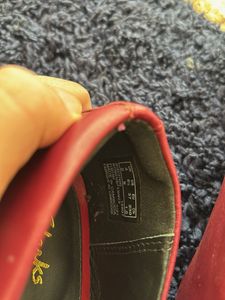 Clarks Red Leather Ballet Flats